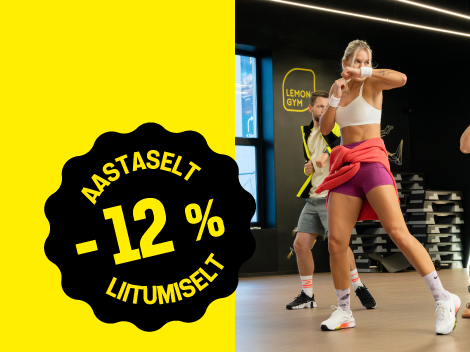 Lemon Gymi grupitrenn, 12% soodustust.