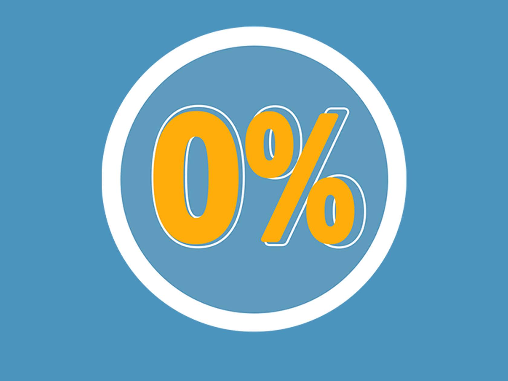 0%: Nullprotsendi märk.